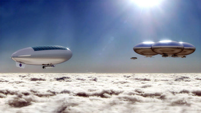 NASA планирует построить в облаках Венеры летающий город