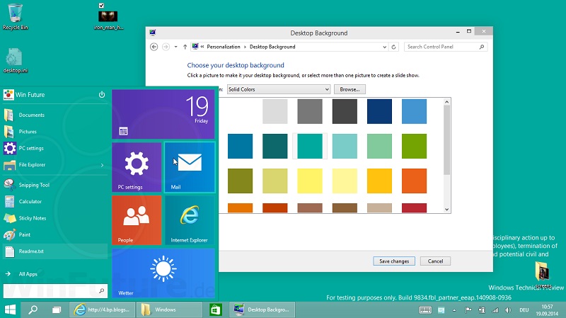 Новвоведения Windows 9