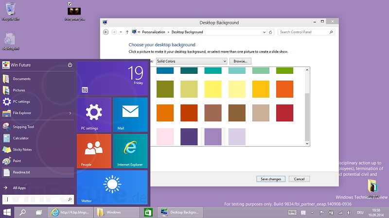 Новвоведения Windows 9
