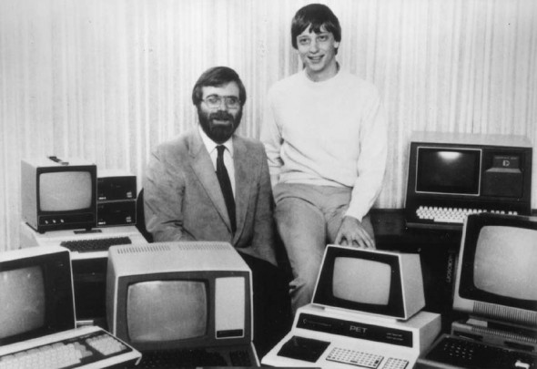 Сооснователи Microsoft Пол Аллен и Билл Гейтс
