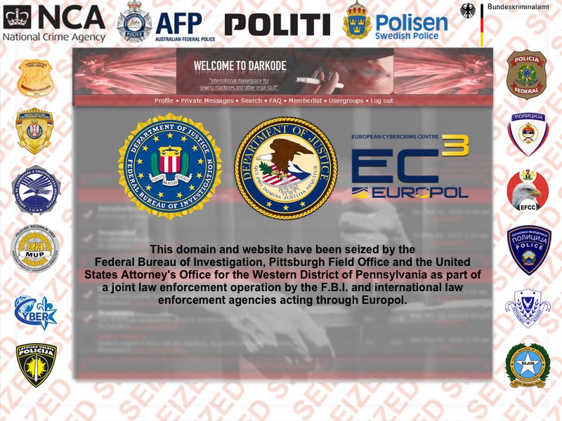 Интерпол и ФБР захватили хакерский сайт Darkode