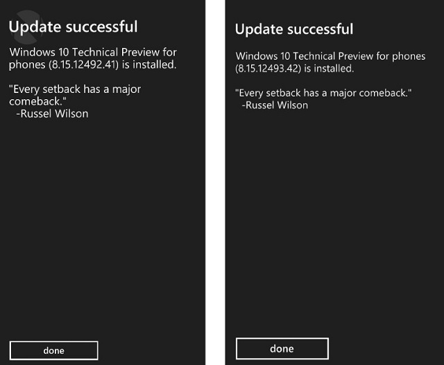 Скриншоты Windows 10 для смартфонов оказались с опечаткой