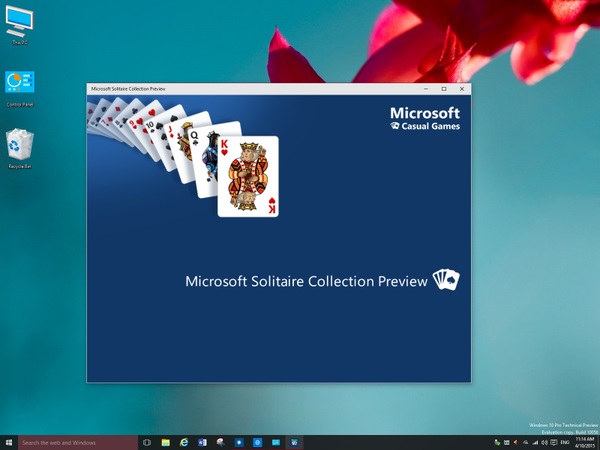 В Windows 10 появился Microsoft Solitaire Collection