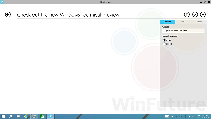 Windows 9: Remind Me